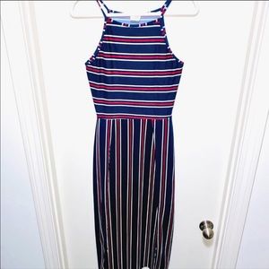 Caution to the Wind Striped Dress